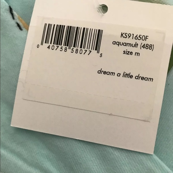 kate spade Dream A Little Dream Pajama Set Aqua - Picture 9 of 9